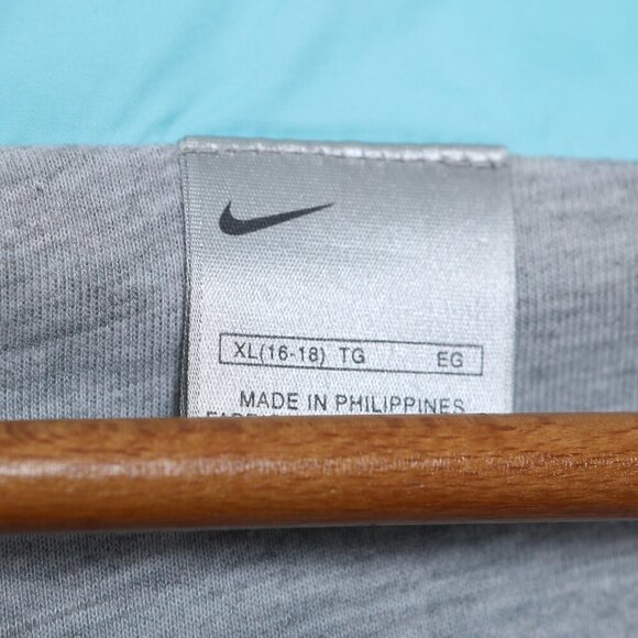 Nike Track Jacket Windbreaker Coat Light Blue Full Zip Packable Hood Fully Lined - Picture 6 of 11